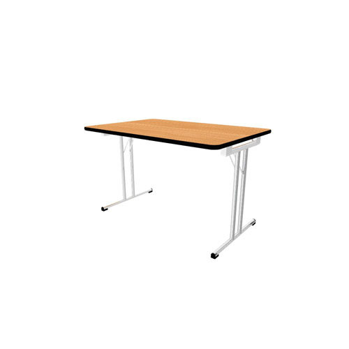 Modulaire vouwtafel B120xD80xH72cm beuk