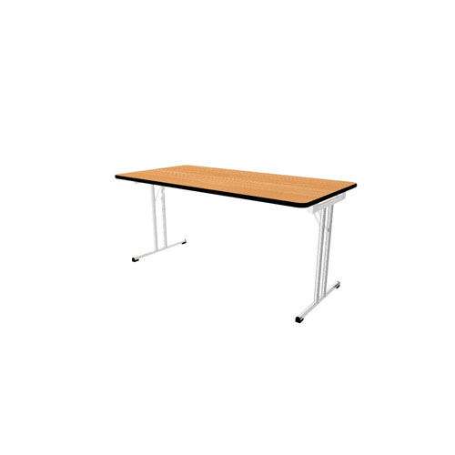 Modulaire vouwtafel B160xD80xH72cm beuk