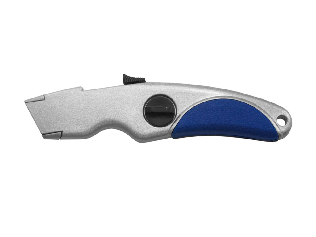 Cutter Desq met terugschietfunctie 20mm Zilver/blauw