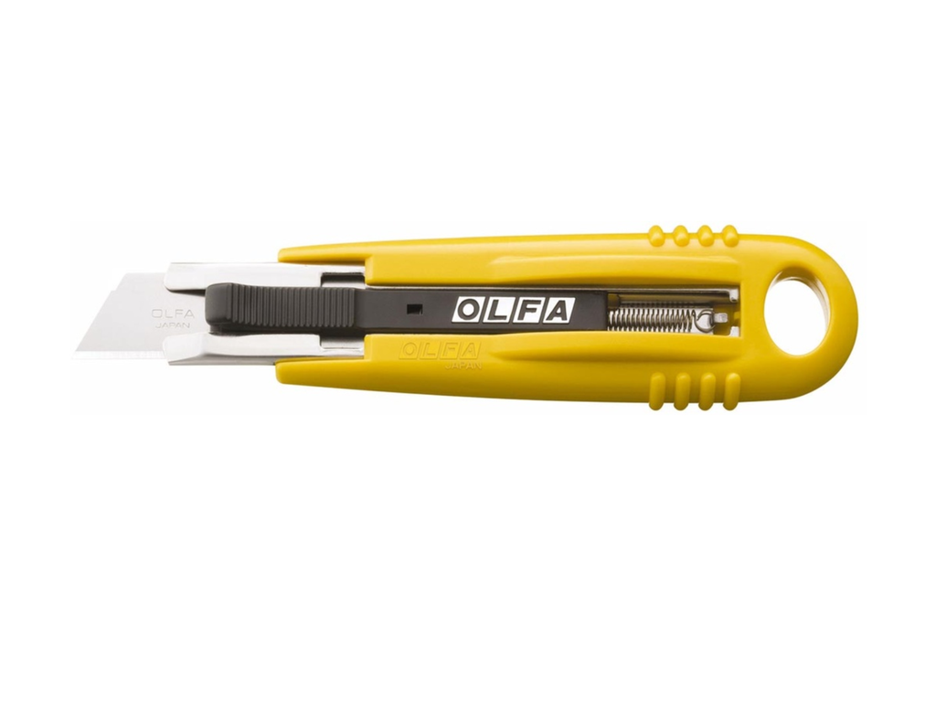 Veiligheidsmes Olfa SK-4 18mm geel