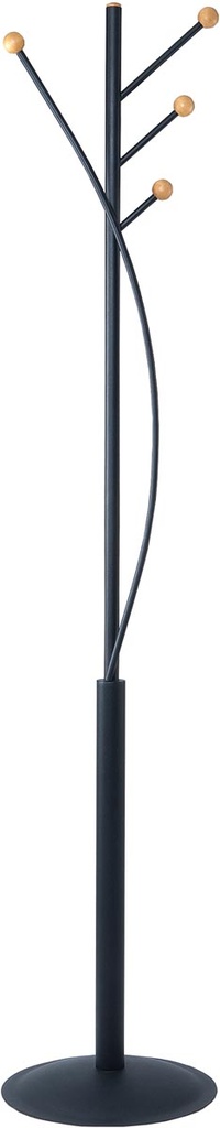 Kapstok Maul Aura hoogte 180cm 4 kledinghaken zwart