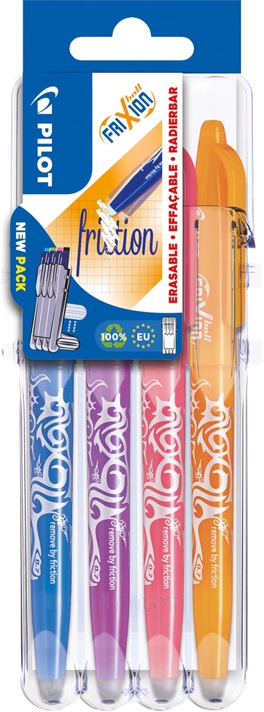 Roller Pilot Frixion Ball Set 2 Go assorti (4)