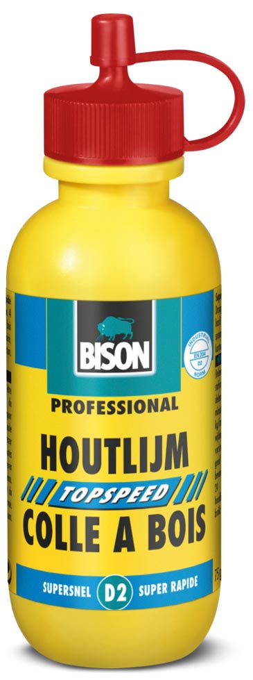 Houtlijm Bison Topspeed flacon 75ml Wit