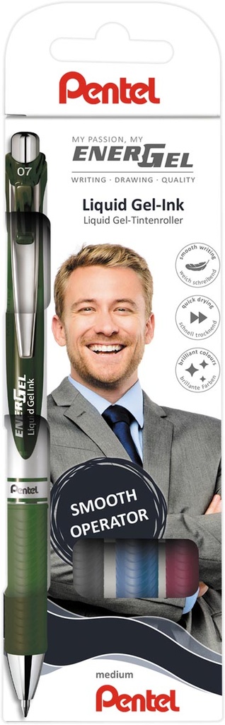 Gelroller Pentel Energel RT BL77 0,7mm assorti (4)