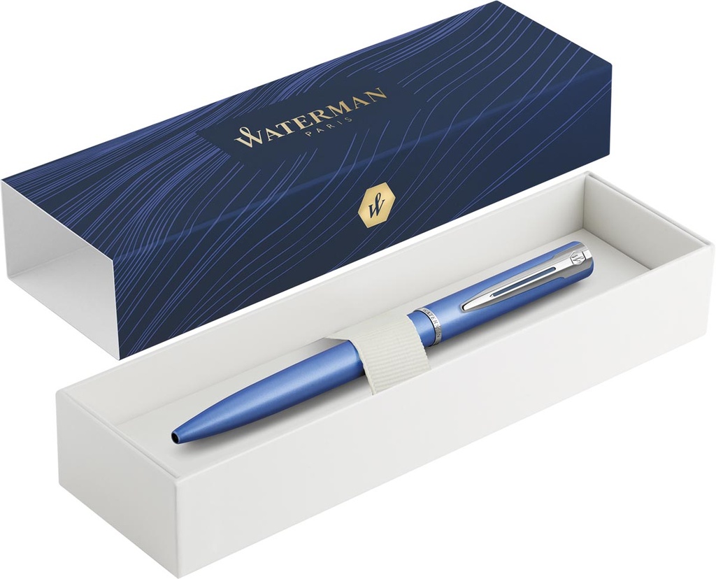 Balpen Waterman Allure Medium punt 1mm Giftbox Blauw