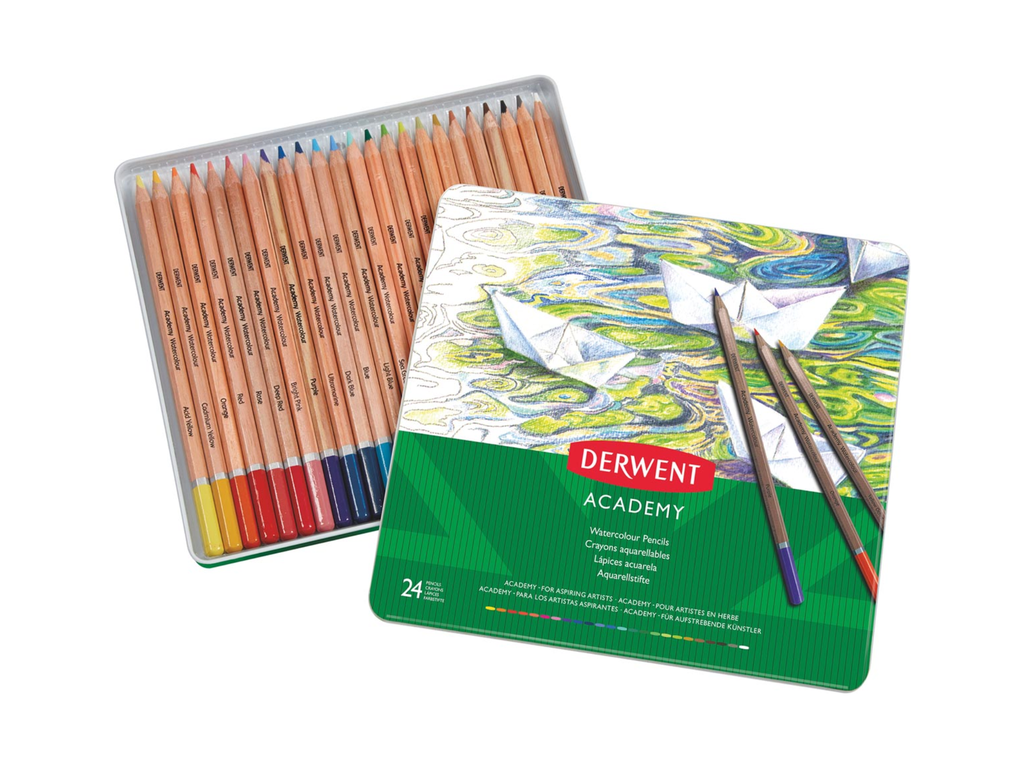 Aquarelpotlood Derwent Academy blik assorti (24)