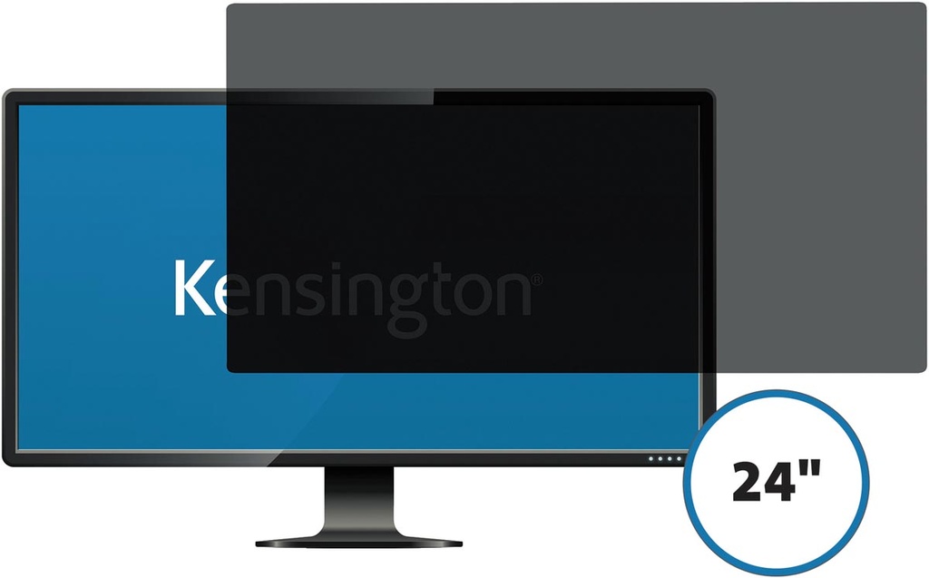 Privacy Filter Kensington Voor scherm 24"-16:9 Verwijderbaar Dubbelzijdig
