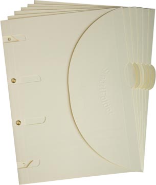 Showtas Tarifold Smartfolder A4 geperforeerd beige (6)