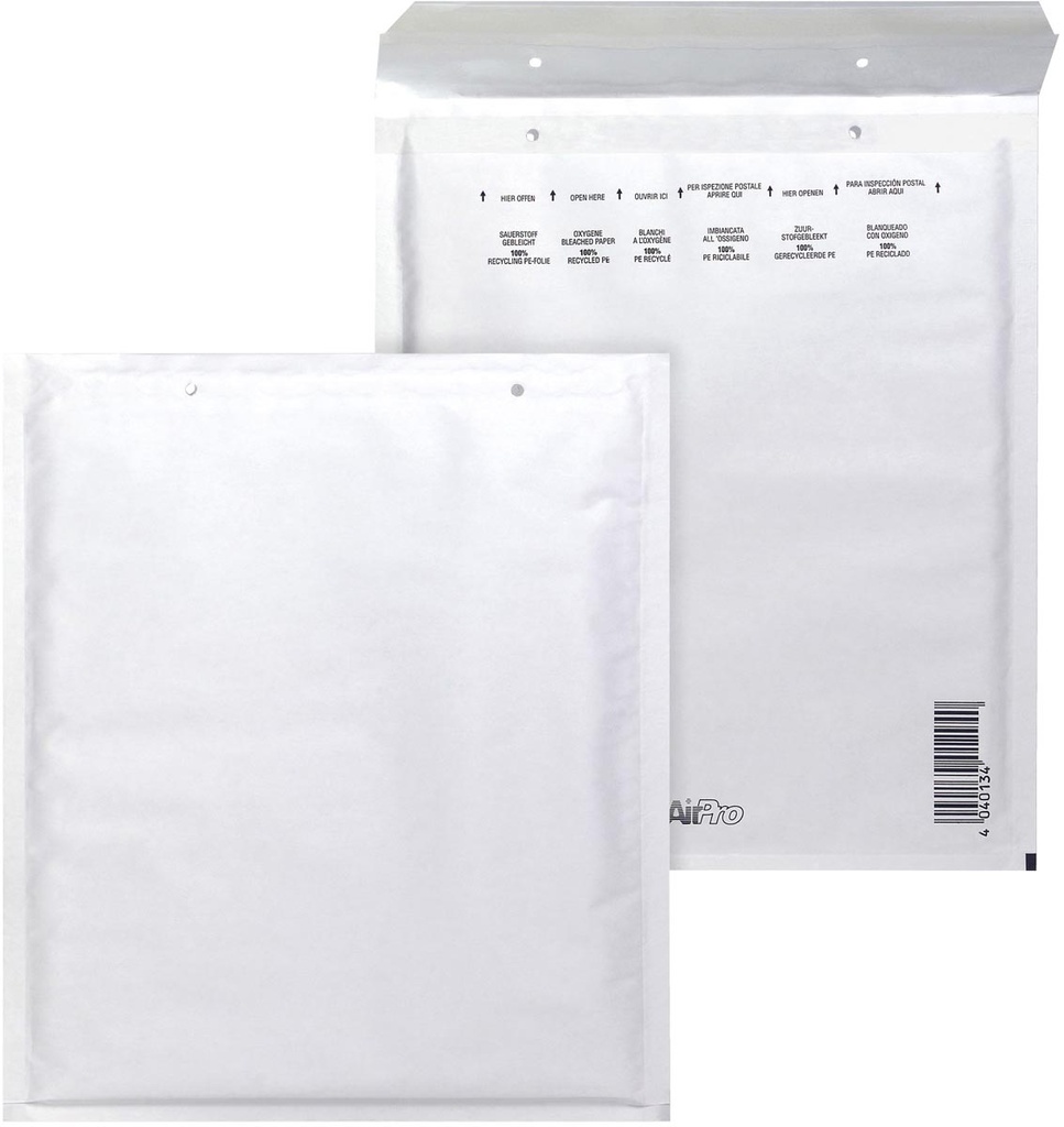 Luchtkussenenveloppes Bong Airpro 220x265mm wit m/s (100)