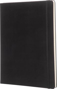 Notitieboek Moleskine harde kaft 19x25cm gelijnd 192 blz zwart