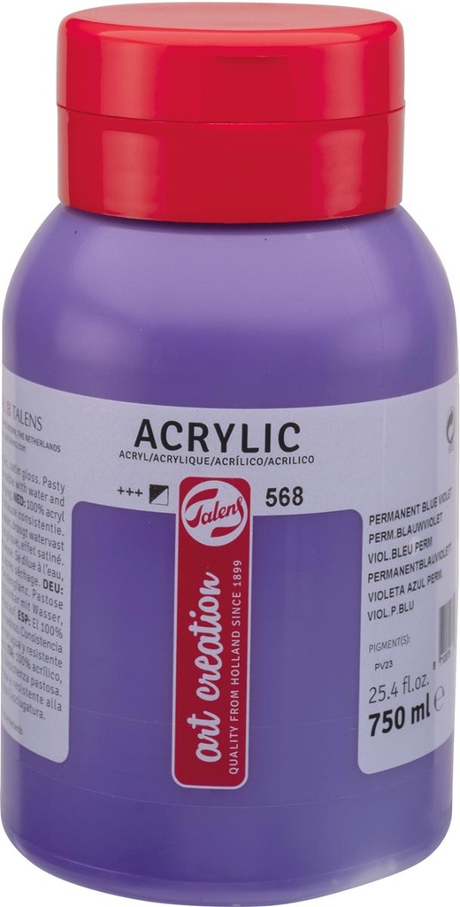 Acrylverf flacon Tales Art 750 ml permanent blauwviolet