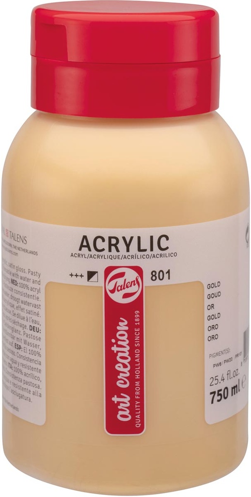 Acrylverf flacon Tales Art 750 ml goud