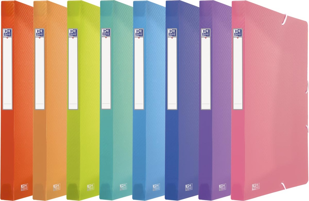 Elastobox Oxford PP 24x32cm rug 2,5cm assorti transparant