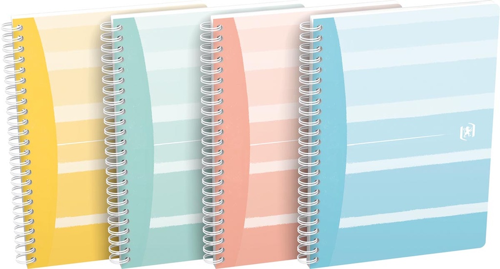 Spiraalschrift Oxford Iconics Karton A5 geruit 5mm 120 blz assorti
