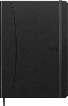 Smart journal Oxford Signature kunstleder A5 geruit 5mm 160 blz zwart