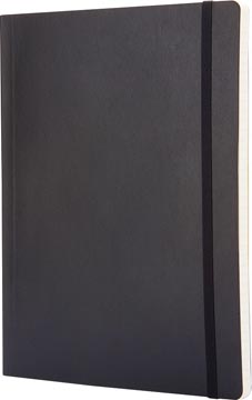 Notitieboek Moleskine soepele kaft 19x25cm gelijnd 192 blz zwart