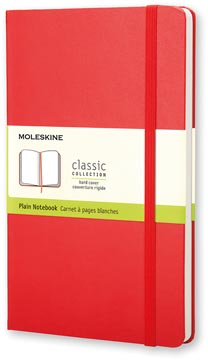 Notitieboek Moleskine harde kaft 9 x 14 cm 192 blz rood