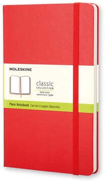 Notitieboek Moleskine harde kaft 9x14cm 192 blz rood