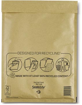 Luchtkussenomslagen Mail Lite G/4 240x330mm m/s goud (50)