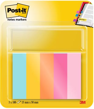 Markeerstrook Post-It Markers Beachside 15x50mm 50vel (5)