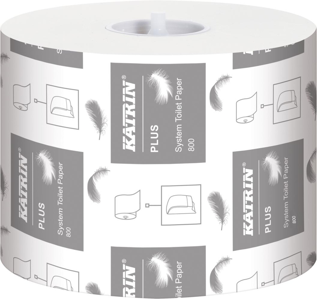 Toiletpapier voor dispenser Katrin Plus 2-laags 800vel (36)