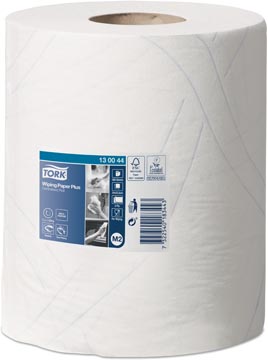 Poetsdoek Tork Plus Centerfeed M2 2-laags 125m x 23.5cm wit (6)