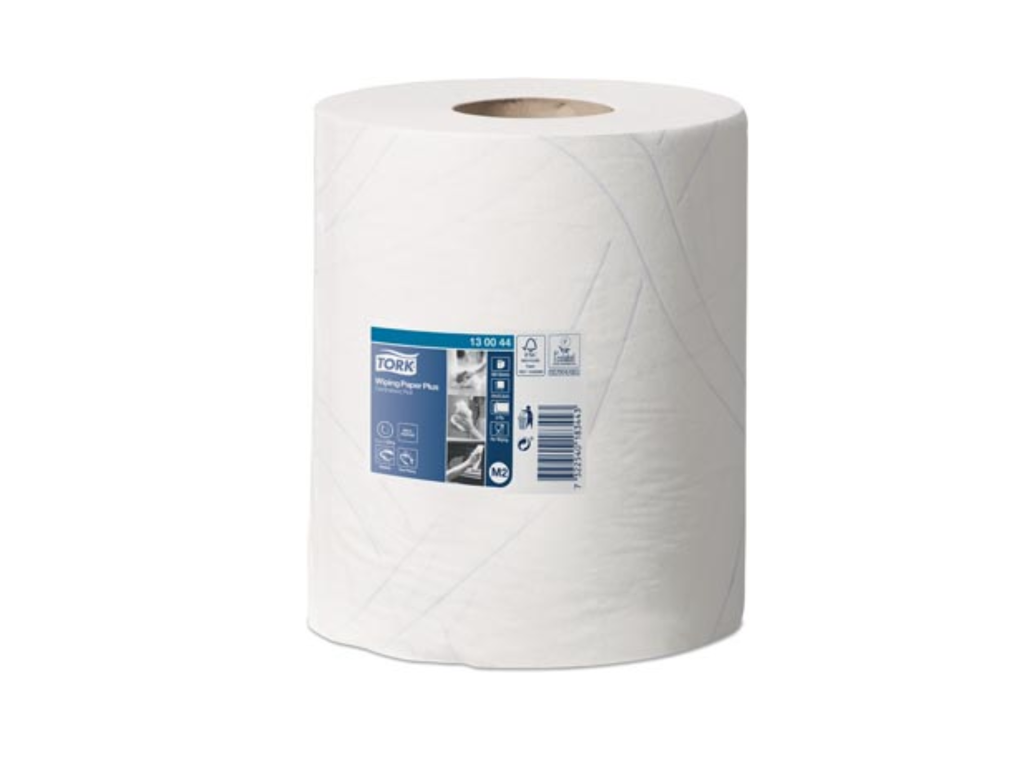 Poetsdoek Tork Plus Centerfeed M2 2-laags 125mx 23,5cm wit (6)