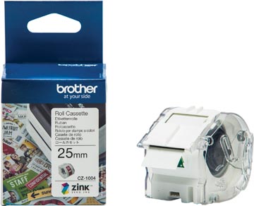 Kleurenlabels Brother voor VC-500W cz1004 25mm