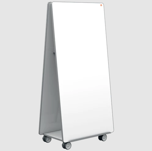 Whiteboard Nobo Move&Meet basis set afneembaar en draagbaar whiteboard grijs