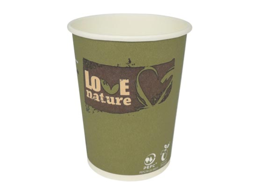 Drinkbeker uit karton Love Nature 200 ml (50)