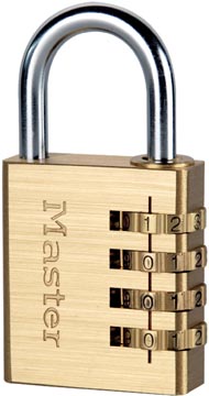 Hangslot met combinatieslot De Raat Master Lock 604EURD