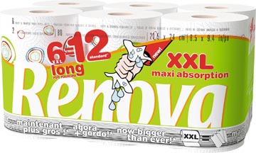 Keukenpapier Renova Maxi Absorption XXL 2-laags 80 vellen (6)