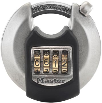 Hangslot met combinatieslot De Raat Master Lock M40EURDNUM