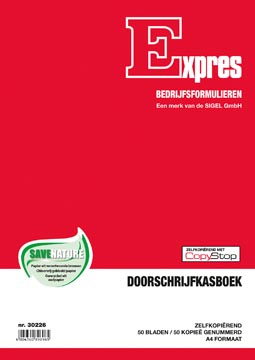 Kasboek Sigel Expres A4 Nederlandstalig Dupli 50x2vel
