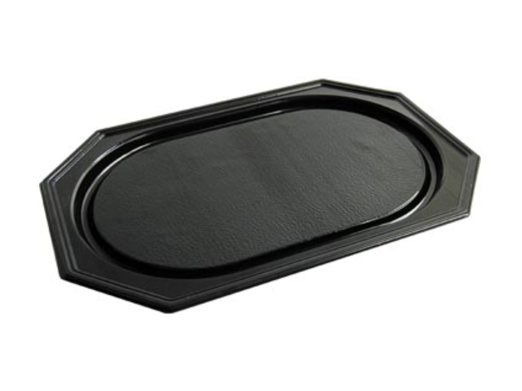 Cateringschaal uit gerecycleerd PET 55x36cm Zwart (10)