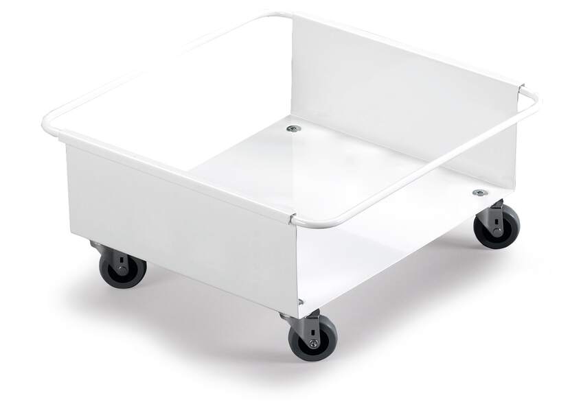 Trolly Durable voor Durabin 90L vierkant wit 