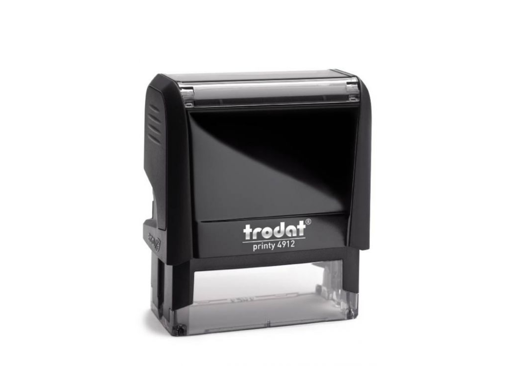 Tekstplaatje Trodat Printy 4912 met inktkussen