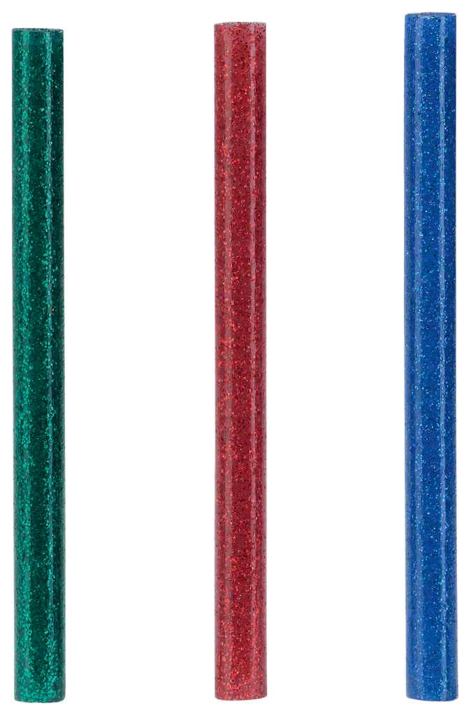 Rapid lijmpatroon 7mm groen rood blauw glitter