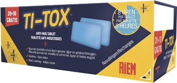 Anti-mug navulling Riem Ti-Tox 20 + 10 tabletten