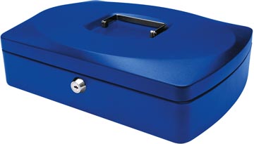 Geldkoffer Q-Connect 325 x 235 x 85 mm Blauw