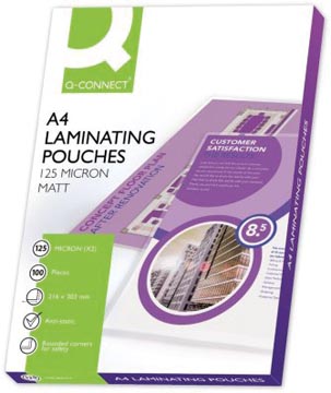 Lamineerhoes Q-Connect A4 2x125µ (100)