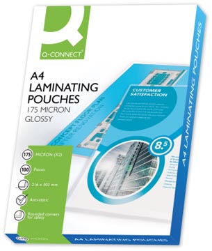 Lamineerhoes Q-Connect A4 2x175µ (100)