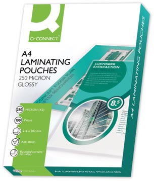 Lamineeretui Q-Connect A4 2 x 250 Micron (100)