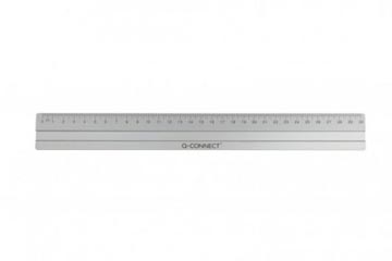 Meetlat Q-Connect Aluminium 30cm