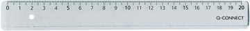 Meetlat Q-Connect Polystereen 20cm