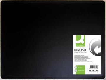 Onderlegger Q-Connect 53x40cm zwart