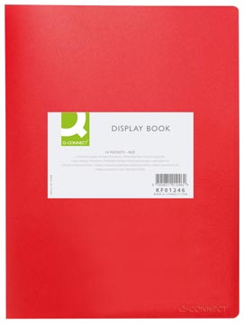 Personaliseerbaar showalbum Q-Connect PP A4 10 tassen Rood