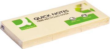 Quick Notes Recycled Q-Connect 38x51mm 100vel Geel (3)