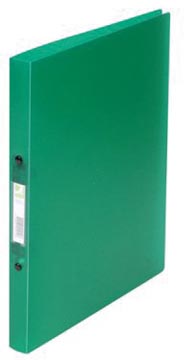 Ringmap Q-Connect A4 PP 2 O-ringen 16mm rug 2,2cm transparant groen