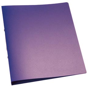 Ringmap Q-Connect A4 PP 2 O-ringen 25mm rug 3,5cm transparant paars